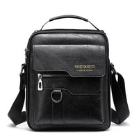 Sac à bandoulière vertical en cuir synthétique pour homme - Laurent