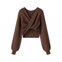 Damenpullover aus Rippenstrick mit verkürzter Form - Alix