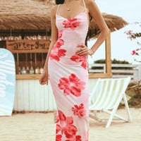 Robe slim sans bretelles à fleurs pour femmes - Kailani