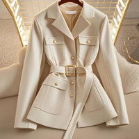 Blazer femme avec ceinture et poches - Lorane