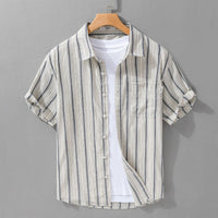 Chemise décontractée à manches courtes en lin - Gaël
