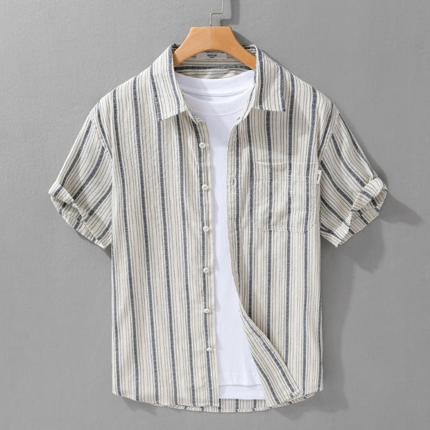 Chemise décontractée à manches courtes en lin - Gaël