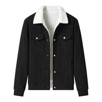 Veste en velours côtelé pour homme, doublée en polaire, style décontracté - Alain