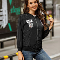 Blouson bombardier avec patchs brodés - Lexa