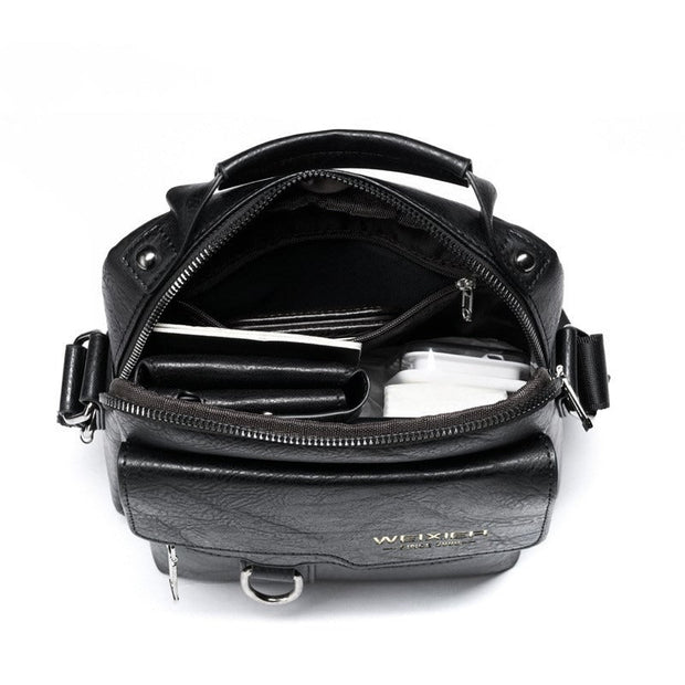 Sac à bandoulière vertical en cuir synthétique pour homme - Laurent