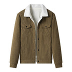Herren-Cordjacke mit Fleece-Futter, legerer Stil - Alain