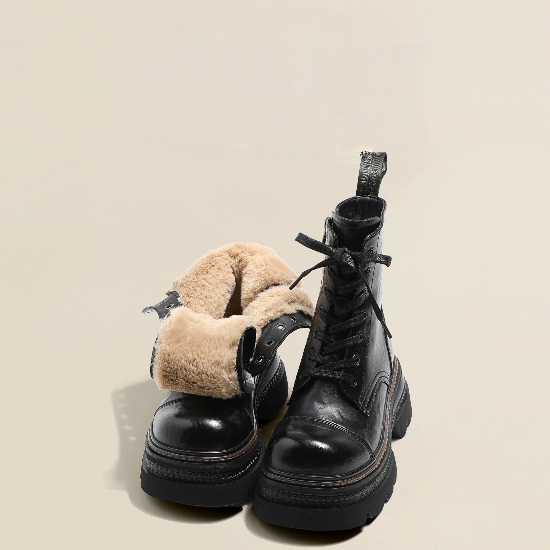 Halbhohe Schnürstiefel für Damen - Vianey