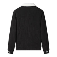 Veste en velours côtelé pour homme, doublée en polaire, style décontracté - Alain