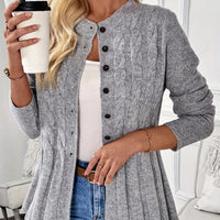 Cardigan en tricot tressé - Marivonne