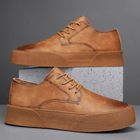 Chaussures pour hommes en cuir synthétique avec plateforme de style décontracté - Paulo