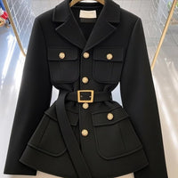 Blazer femme avec ceinture et poches - Lorane