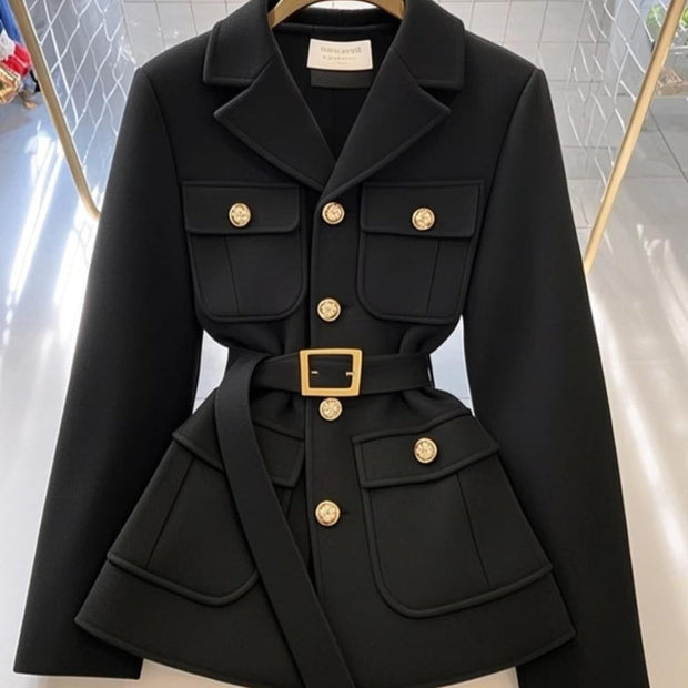 Blazer femme avec ceinture et poches - Lorane