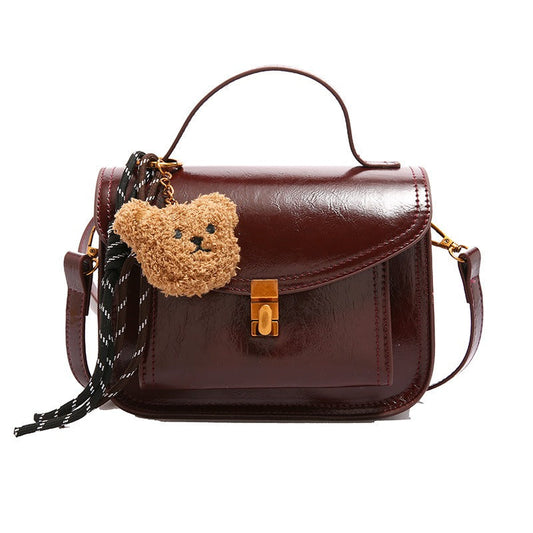 Sac à bandoulière en cuir synthétique pour femme design structuré - Manon