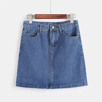 Jupe courte en denim pour femmes - Auria