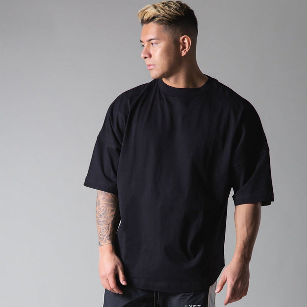 T-shirt à manches courtes en coton à coupe ample pour hommes - Jacob