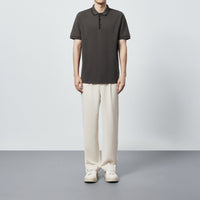 Polo hommes en coton peigné avec détails contrastés - Enzo