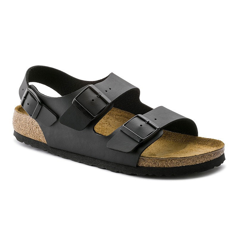 Orthopädische Herren-Sandalen Bio-Kork Dreifachschnalle - Rean