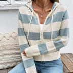Strickjacke mit Kapuze und Reißverschluss - Wendy