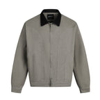 Herrenjacke in Wildlederoptik mit Druckknopfverschluss - Ernesto