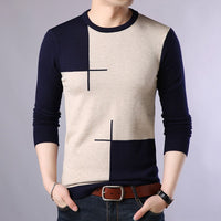 Langärmeliger Pullover mit modernem, geometrischem Design für Herren - Bastien