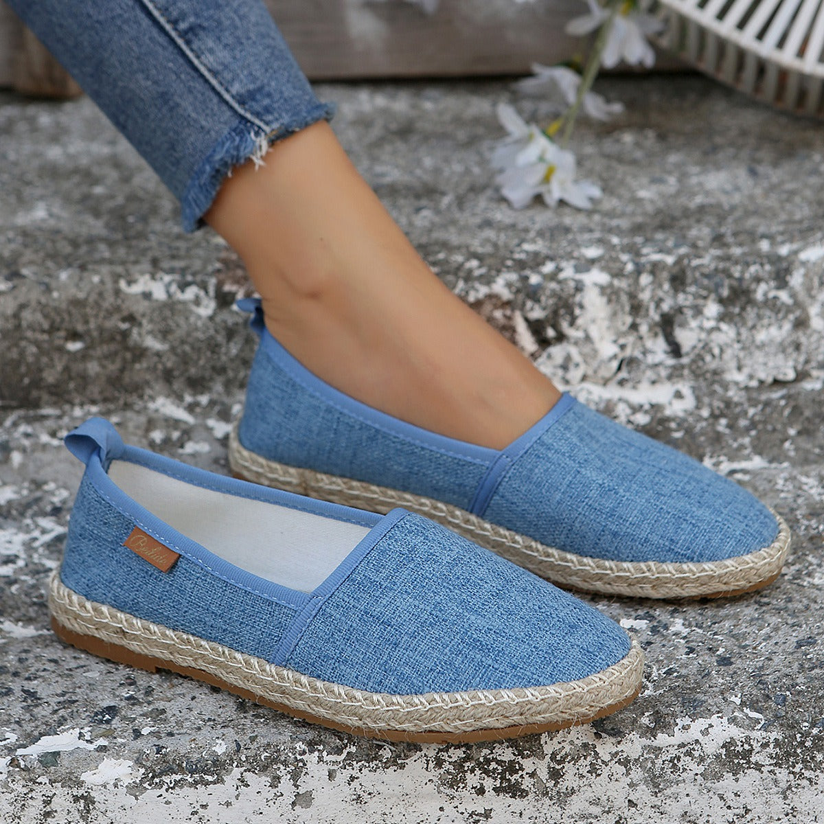 Damen Espadrilles mit Jutesohle Slip-On – Mireia