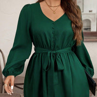 Robe courte avec nœud à la taille - Narella
