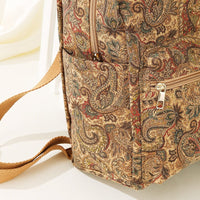 Sac à dos en tissu imprimé de grande capacité style vintage - Francis