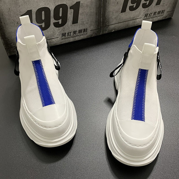 Urbane Plateau-Turnschuhe mit Kontrast - Darek