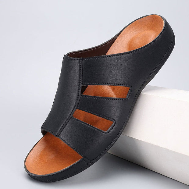Sandales orthopédiques ouvertes pour hommes, design classique - Sergio