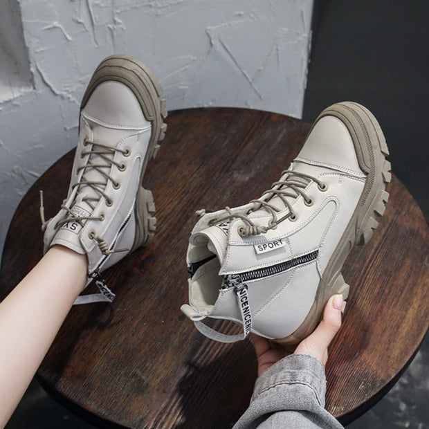 Bottes urbaines avec fermeture éclair latérale - Eliana