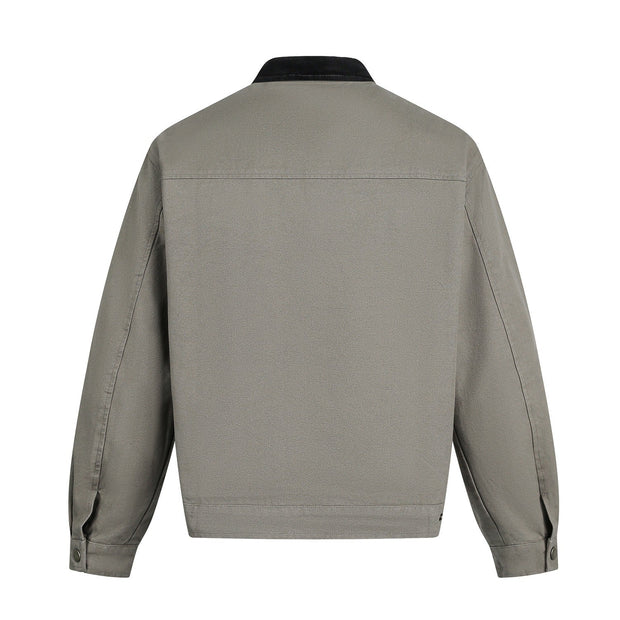 Veste homme effet daim avec fermeture à boutons-pression - Ernesto