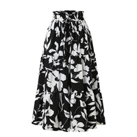 Jupe midi pour femme à imprimé floral plissé - Camila