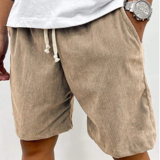 Herren Cord-Shorts locker elastischer Bund - Eland