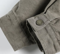 Veste homme effet daim avec fermeture à boutons-pression - Ernesto