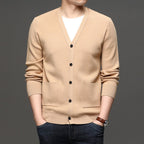 Herren Feinstrickjacke slim fit basic style - Theo