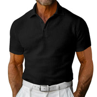 Polo classique gaufré pour hommes - Dorian