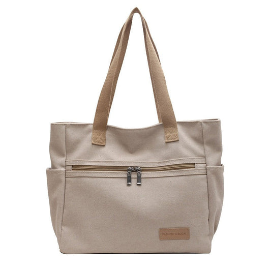 Sac à bandoulière en toile résistante Poches extérieures - Eliane
