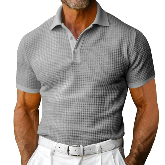 Polo classique gaufré pour hommes - Dorian
