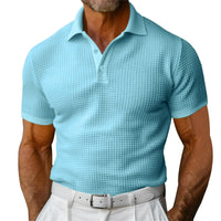 Polo classique gaufré pour hommes - Dorian