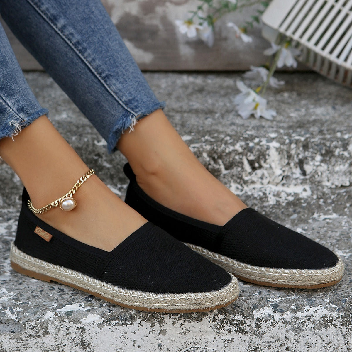 Damen Espadrilles mit Jutesohle Slip-On – Mireia