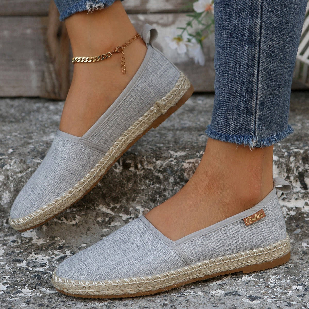 Damen Espadrilles mit Jutesohle Slip-On – Mireia