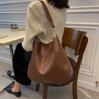 Sac à bandoulière en cuir synthétique de style minimaliste pour femmes - Teresa