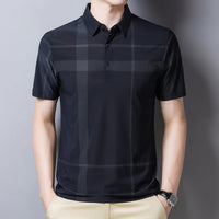 Polo homme en jersey technique à carreaux - André