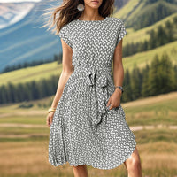 Midikleid mit geometrischem Druck für Damen - Camila