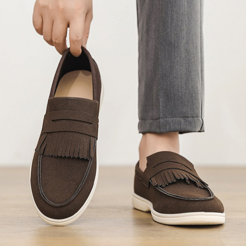 Matte Slipper mit Fransen für Männer - Harrison