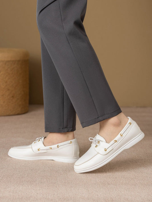 Mocassins pour homme en cuir synthétique à lacets - Carlos