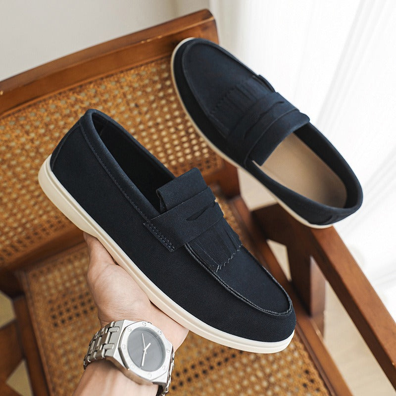 Matte Slipper mit Fransen für Männer - Harrison