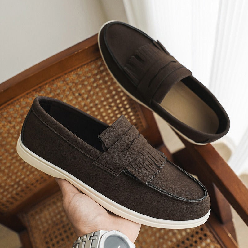 Matte Slipper mit Fransen für Männer - Harrison