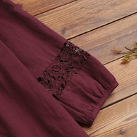 Damen-Spitzenbluse mit Schleife vorne - Marena