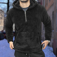 Alan - Warmer Plüsch-Kapuzenpullover für Männer